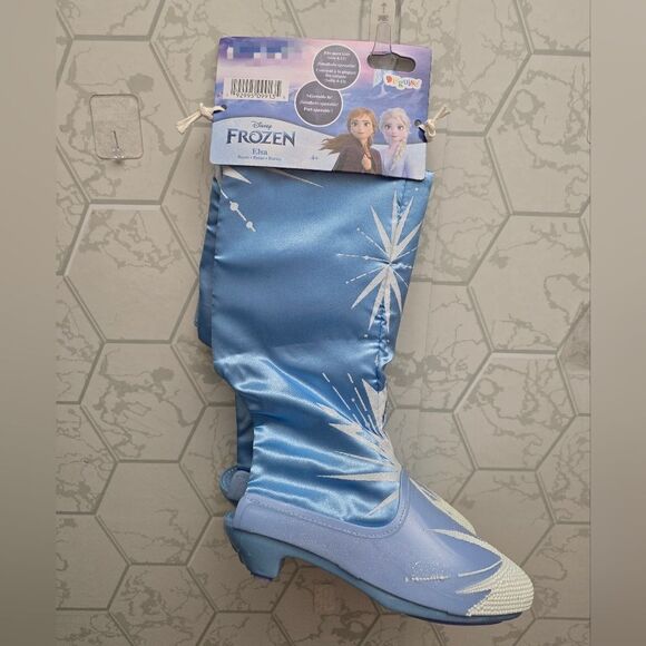 Disguise Frozen Elsa Girls Boots Halloween Costume Accessory - Picture 1 of 6